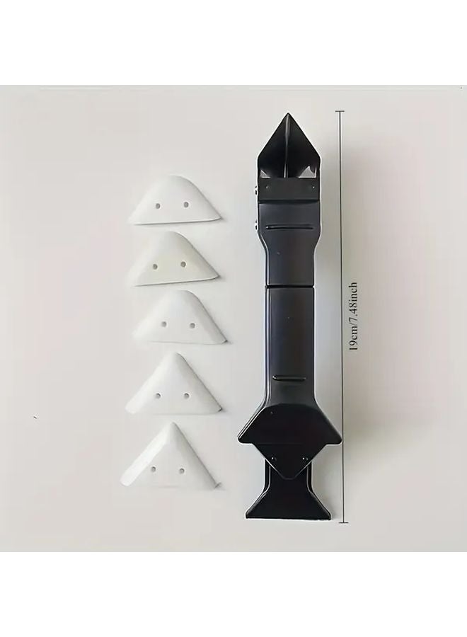 1pc 5 In 1 Caulk Remover Tool Kit Plastic Grout Scraper Sealant Finishing For Kitchen - Image 4