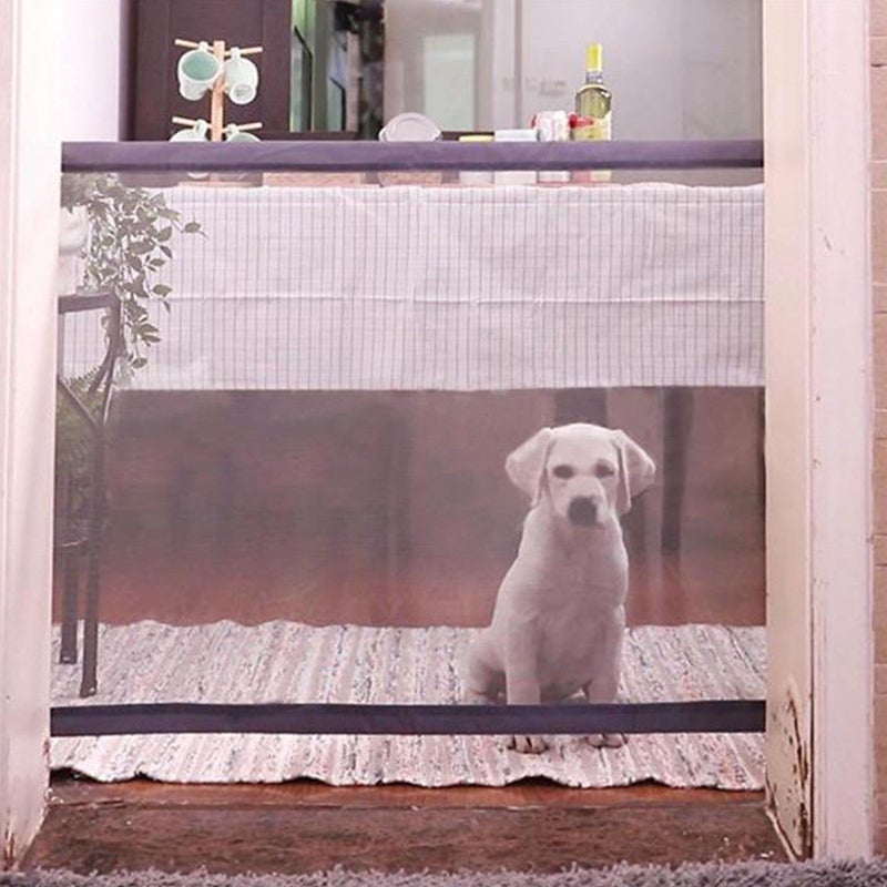 Dog Safety Gate Pet Safe Mesh Fence Portable Folding Baby Safety Gate Install Anywhere 110*72CM - Image 5
