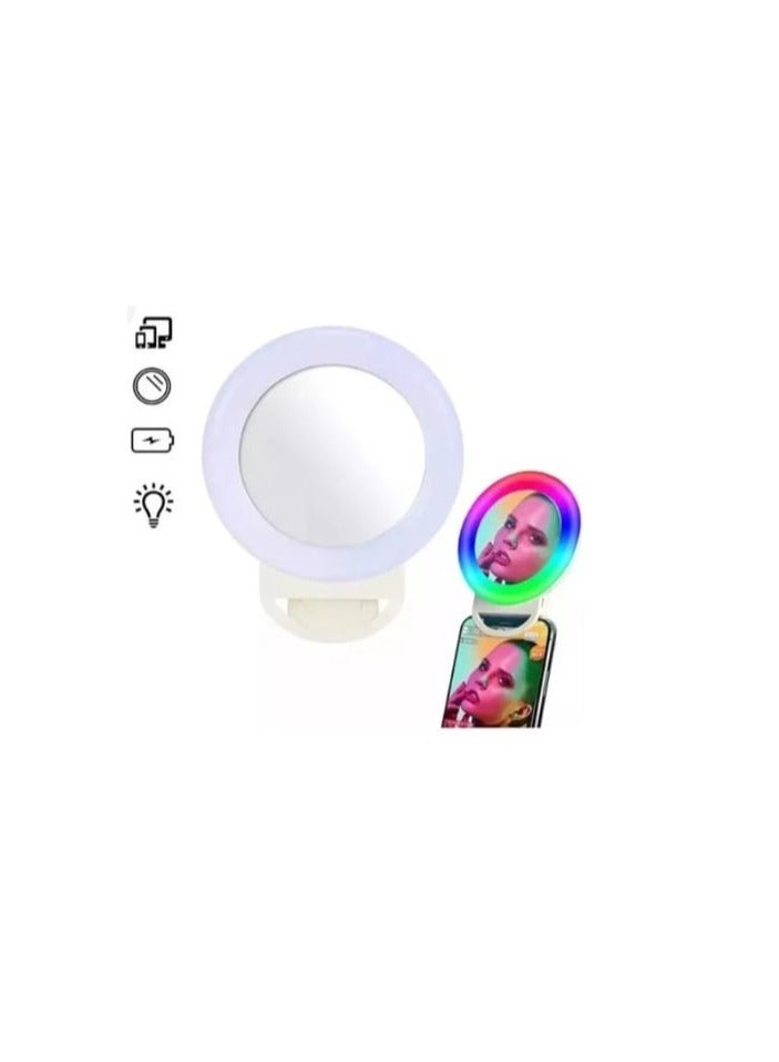 Ring Light Selfie for Mobile Phone Rechargeable LED Camera Light for Video Shooting, Laptop Lamp for Video Conference (All Color Light and Flash - Image 3