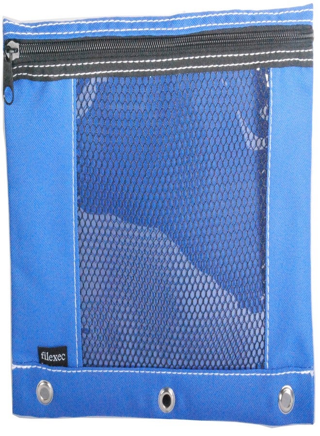 Filexec Products Soft Touch Pencil Pouch (18271),Blue - Image 1