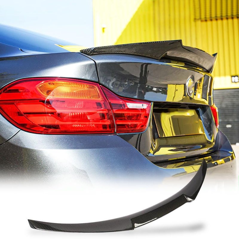 MCARCAR KIT Carbon Fiber Trunk Spoiler for BMW 4 Series F36 20142020 Gran Coupe 4Door Rear Boot Lid Highkick Wing Lip 420i 428i 435i 440i Factory Outlet