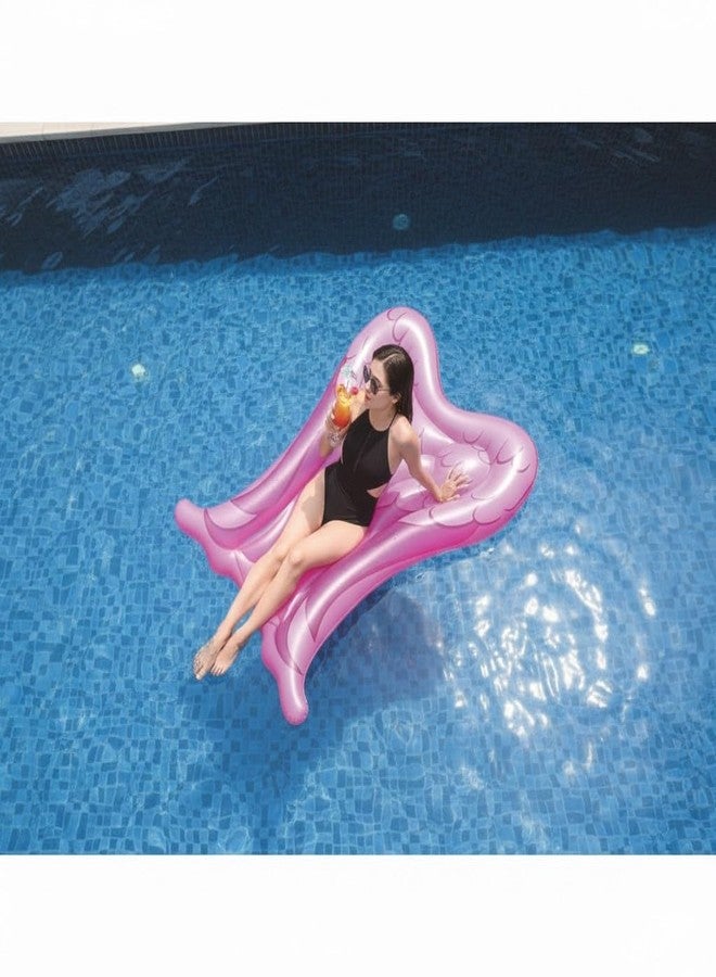 Jilani Swimming Pool Float for Adult Angel Wing Lounger Mat Swimming Pool Float with Manual Pump - Image 4