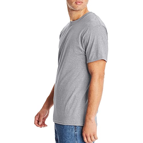Hanes Mens Beefyt T-shirt, Heavyweight Cotton Crewneck Tee, 1 Or 2 Pack, Available In Tall Sizes Fashion-t-shirts, Light Steel - 1 Pack, XX-Large US - Image 3