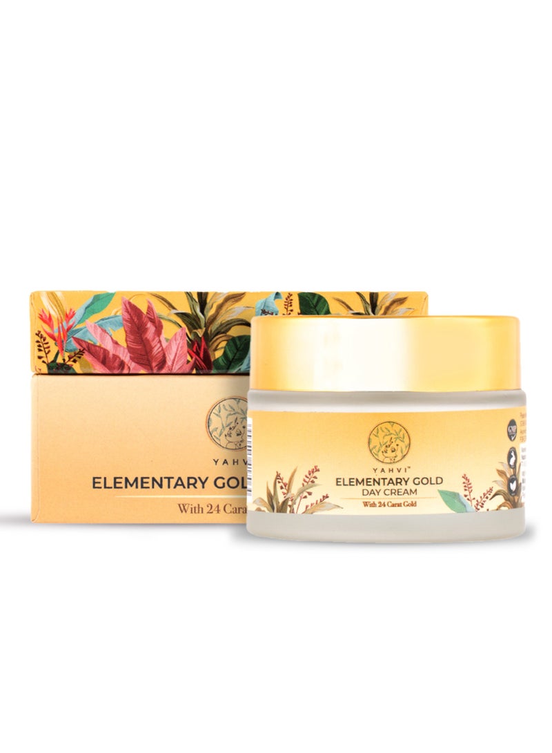 Yahvi Elementary Gold Day Cream With 24 Carat Gold 50ml - Image 1