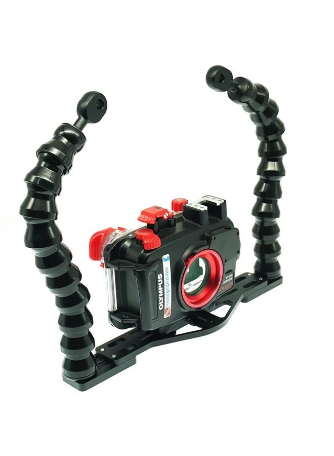 nitescuba Dual flexable Underwater Camera Tray for gopro,RX100 PT-059 Compact Camera housing Handheld Stand Camera rig Photograph Stabilizer