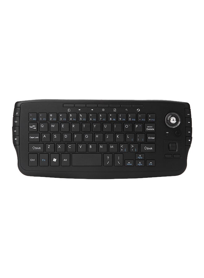 NIBEMINENT Wireless Keyboard Remote Control For Android TV With Trackball Mouse Black - Image 1