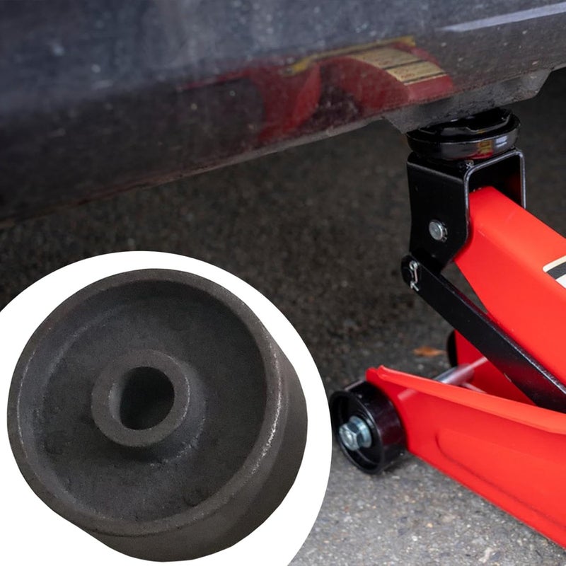 Gralara Front Wheel Replacement Metal Caster with 20mm Hole for 3T Horizontal Floor Jacks Accessory, 80mm - Image 2