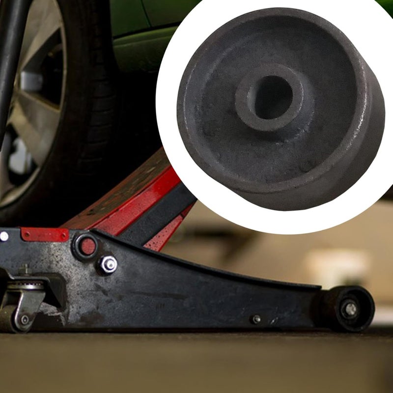 Gralara Front Wheel Replacement Metal Caster with 20mm Hole for 3T Horizontal Floor Jacks Accessory, 80mm - Image 5