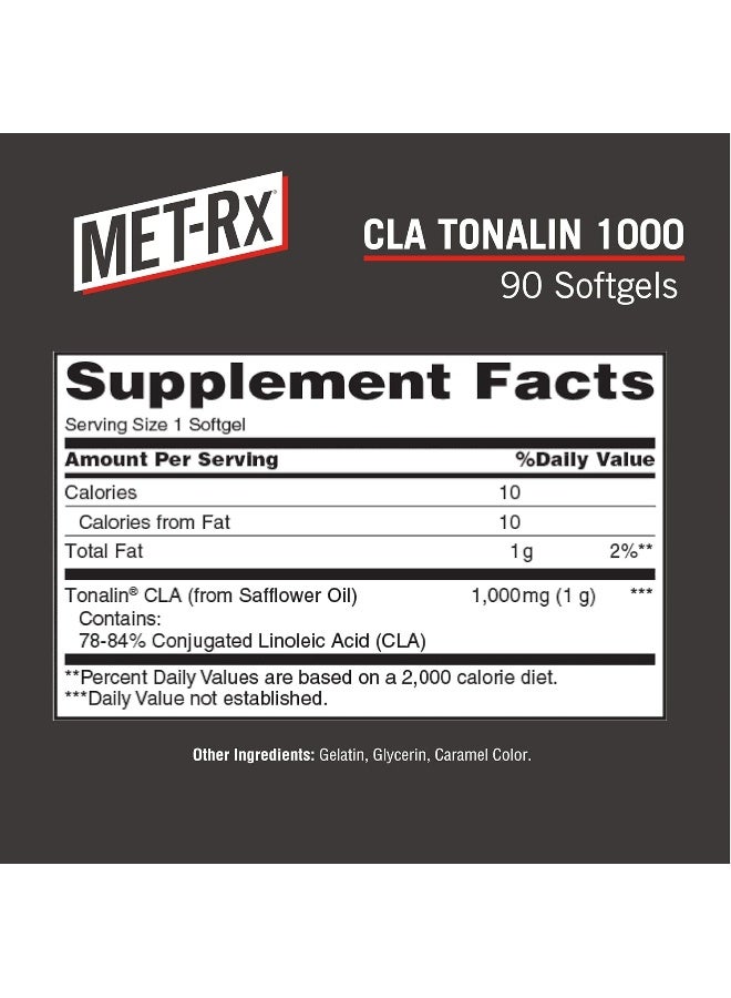 مت ركس CLA تونالين 1000 لفقدان الوزن والتنغيم، 90 قطعة - Image 2
