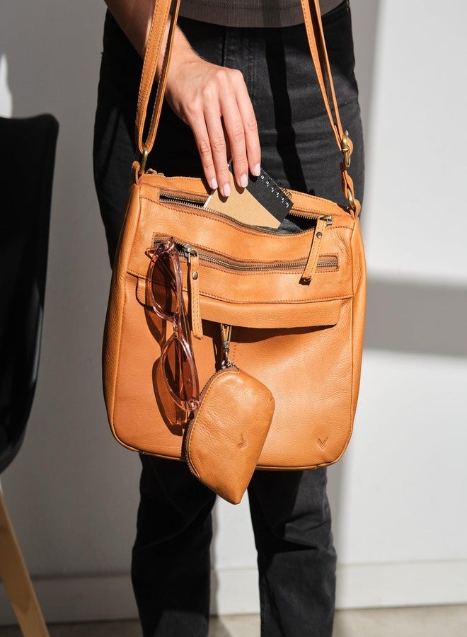 Lavalen Leather Crossbody Bags for Women -Leather Cross Body Bag for Woman -Small Handbag with Large Capacity & Many Zippers - Image 2