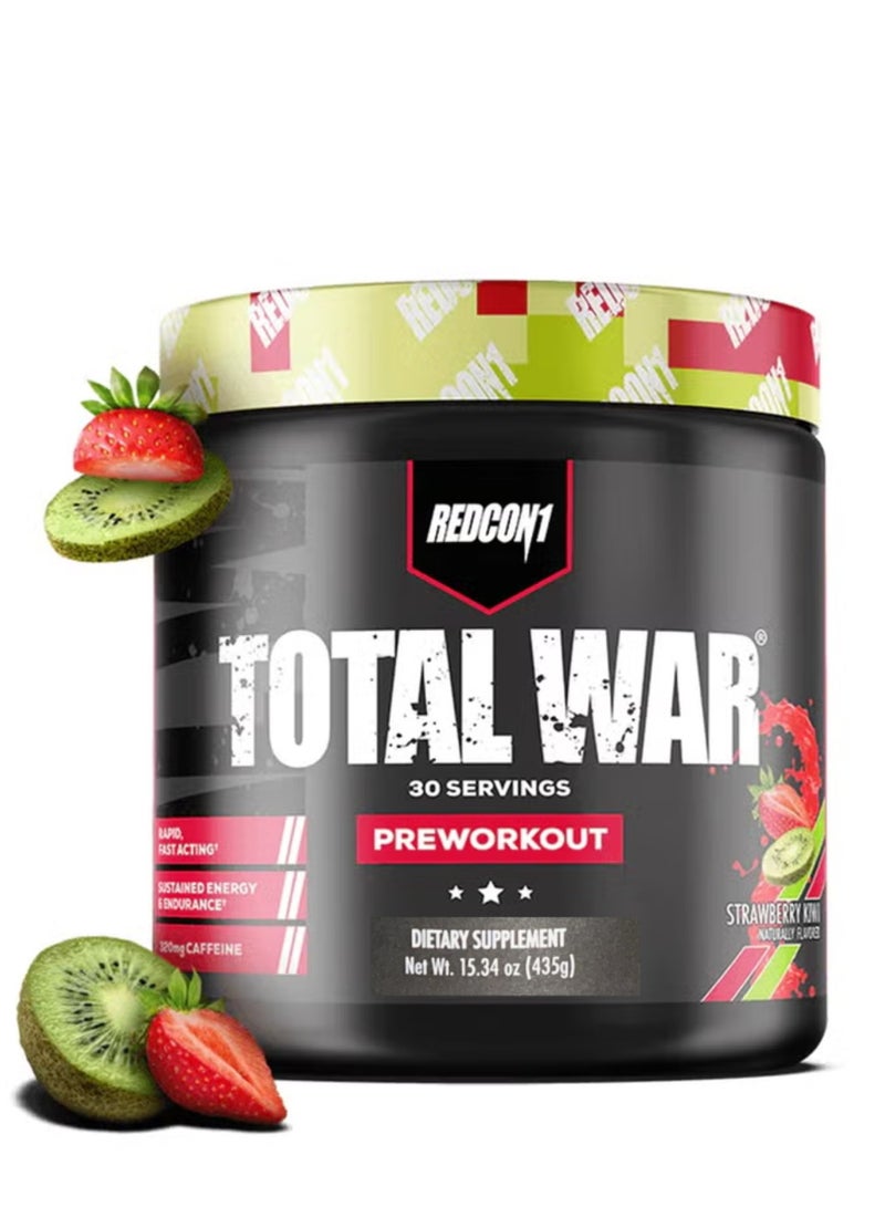 ريدكون ١ توتال وور مكمل طاقة وتركيز قبل التمارين - بنكهة الفراولة والكيوي - أداء وتحمل عاليان