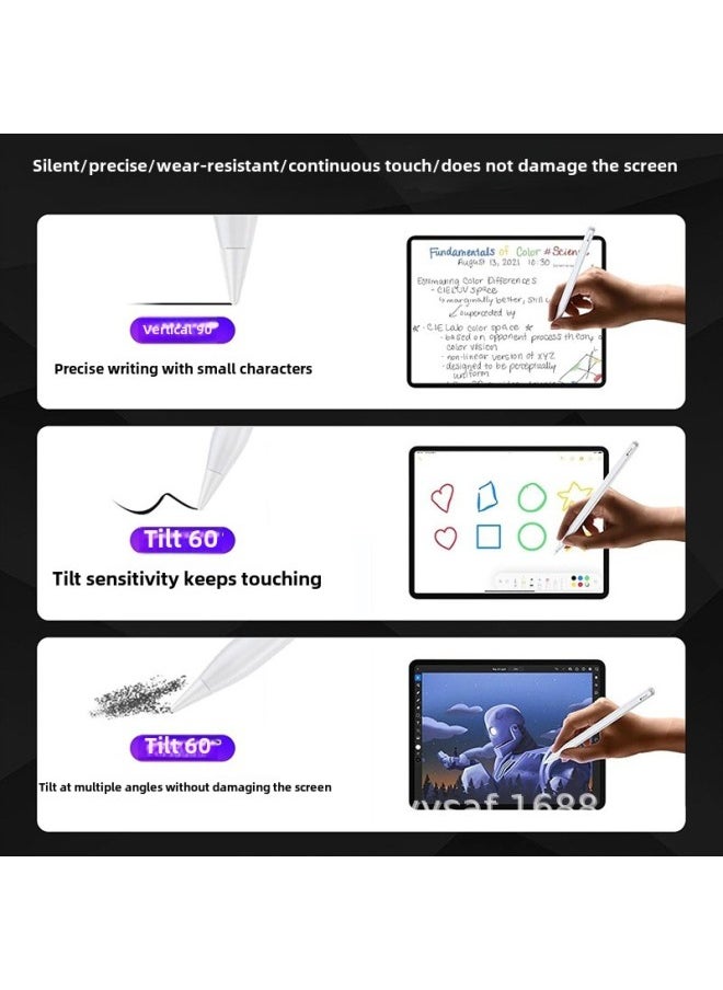 Generic - Apple Replacement Pen Tip For Applepencil1/2 Generation Pro Universal Pen Tip Silent Needle Pencil Tip-Specifications:6 Pack 2h Nib*6 - Image 1