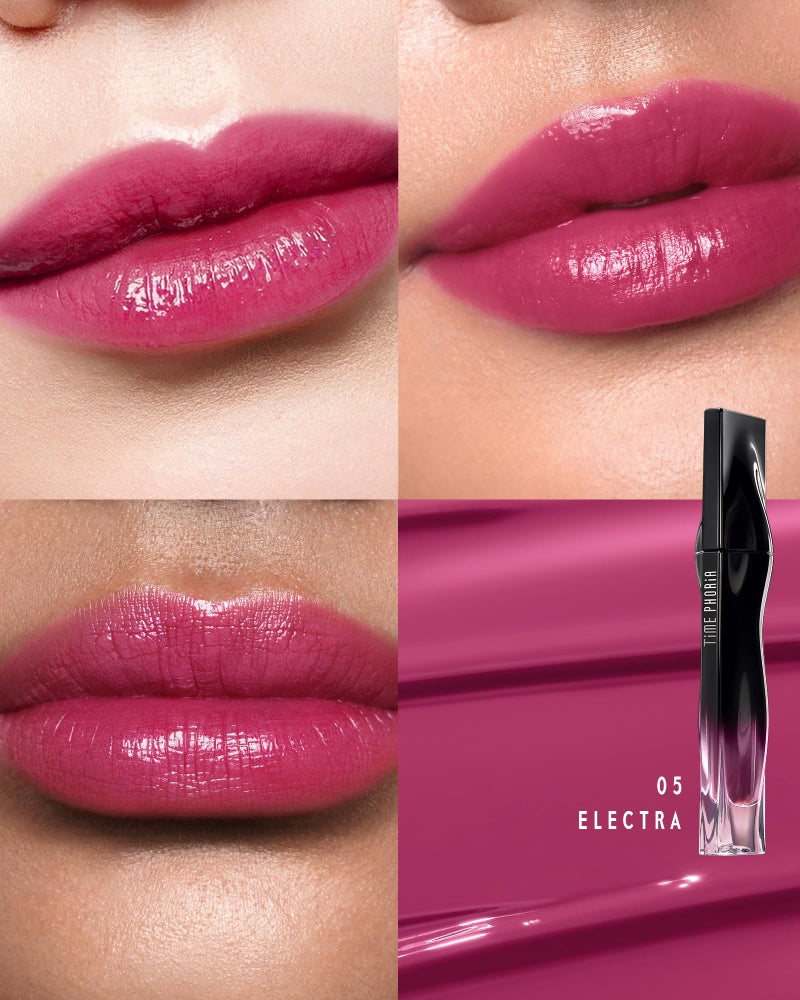 TIMEPHORIA Stellar Dust Lip Stain 05 Electra, Transfer-Proof & Smudge-Proof Lip Gloss, Edgy Purple Tinted Glossy Finish, High-Pigment Vibrant Color, Hydrating Lightweight Long-Lasting Lip Makeup - Image 2