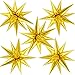 TOTAFAM 60 Pcs Star Balloons Explosion 12 Point Foil Cone Balloons Magic Balloon Large for Wedding Anniversary Backdrop Birthday Party Decorations Gold - Image 3