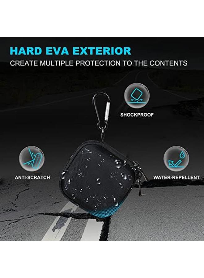Lacdo Hard Drive Carrying Case For Crucial X9 Pro Crucial X10 Pro Portable Ssd Usb A Adapter 1Tb 2Tb 4Tb Usb 3.2 External Solid State Drives Shockproof Water Repellent Storage Travel Bag Black Plus Black  - Image 2