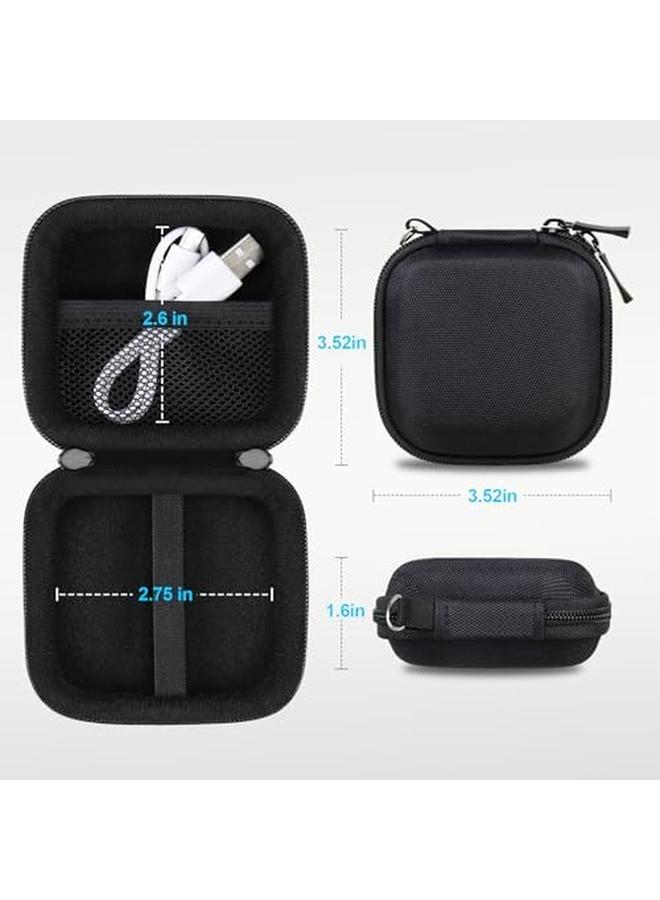 Lacdo Hard Drive Carrying Case For Crucial X9 Pro Crucial X10 Pro Portable Ssd Usb A Adapter 1Tb 2Tb 4Tb Usb 3.2 External Solid State Drives Shockproof Water Repellent Storage Travel Bag Black Plus Black  - Image 5