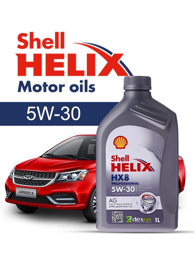 Shell Engine Oil – For Cherry Arrizo 3  2024 - 2020، 5 Liter، viscosity 5w30 Shell - With Engine Oil Filter - 2020 2021 2022 2023 2024 