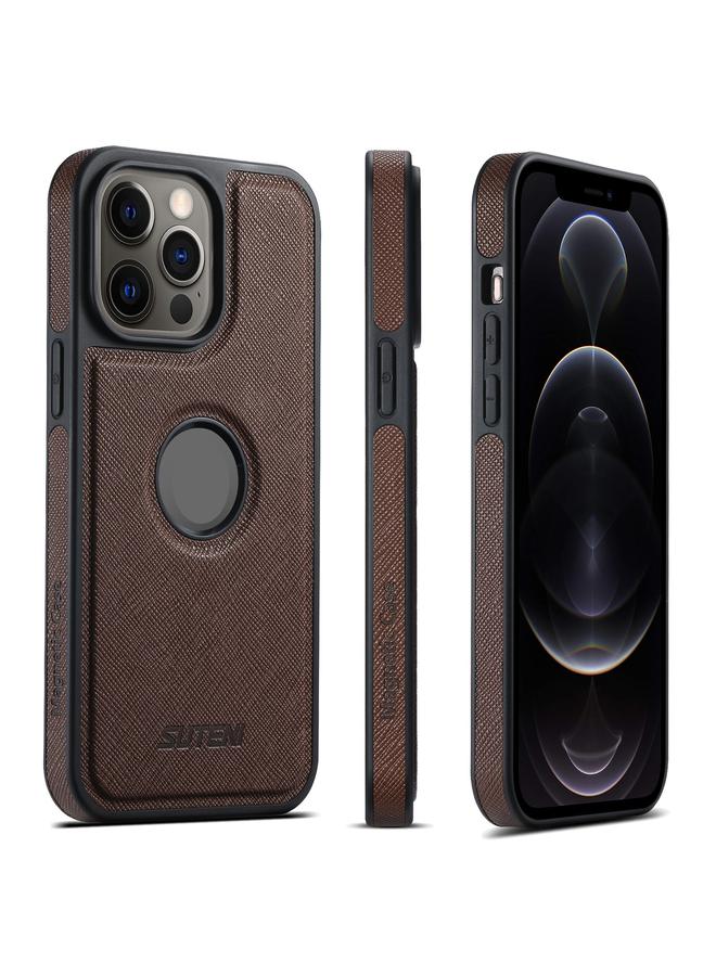 سوتين جراب لهاتف iPhone 12 Pro G1 Cross Texture MagSafe - Image 1