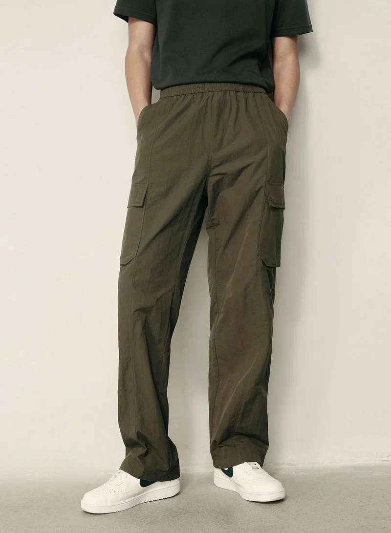 جيوردانو بنطلون رجالي قطن نايلون عادي بقصة منتظمة | مجموعة كوريا