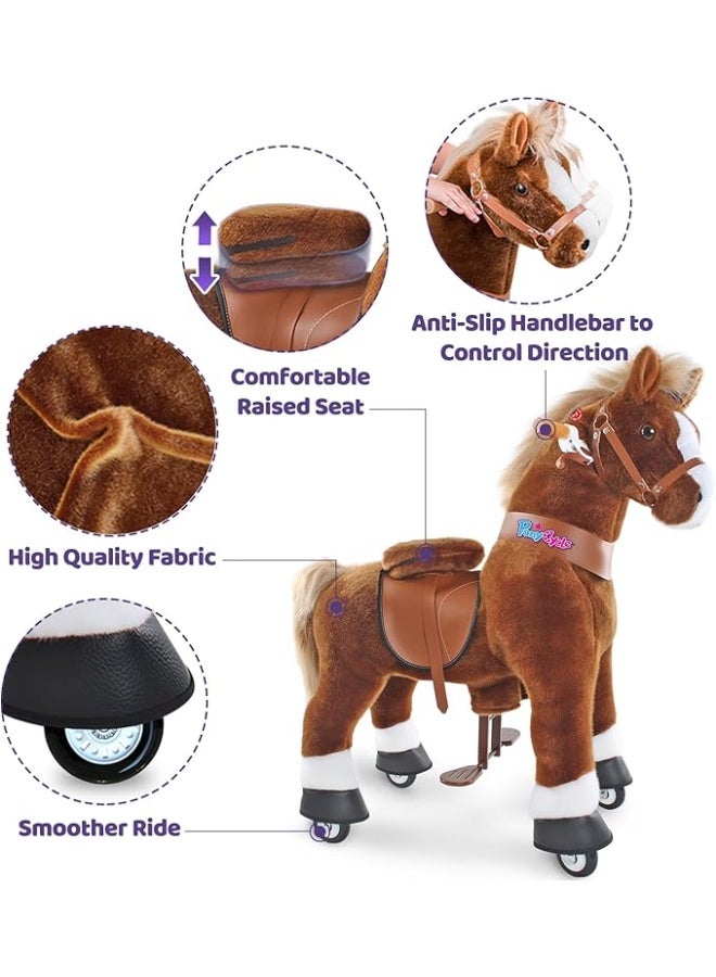 PonyCycle Ride On Horse Age 3-5 Brown U-324 - Image 4