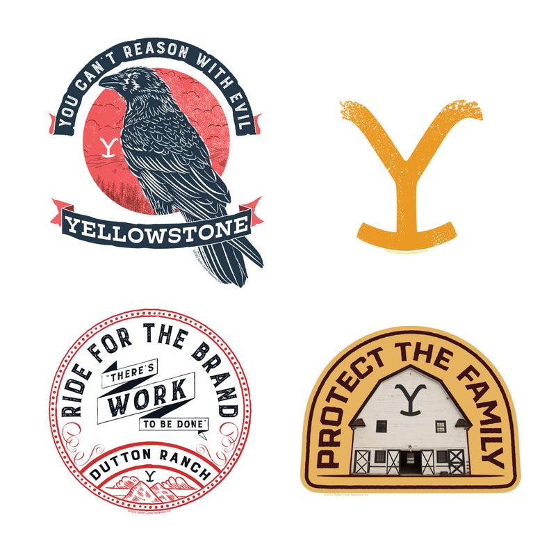 GRAPHICS & MORE Yellowstone TV Show Large Sticker Pack Die Cut Vinyl Large Deluxe Stickers Variety Pack - Laptop, Water Bottle, Scrapbooking, Tablet, Skateboard, Indoor/Outdoor - Image 3