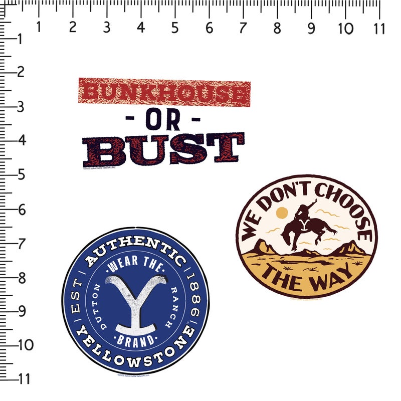 GRAPHICS & MORE Yellowstone TV Show Large Sticker Pack Die Cut Vinyl Large Deluxe Stickers Variety Pack - Laptop, Water Bottle, Scrapbooking, Tablet, Skateboard, Indoor/Outdoor - Image 2