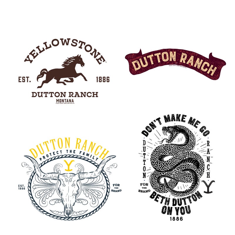 GRAPHICS & MORE Yellowstone TV Show Large Sticker Pack Die Cut Vinyl Large Deluxe Stickers Variety Pack - Laptop, Water Bottle, Scrapbooking, Tablet, Skateboard, Indoor/Outdoor - Image 4