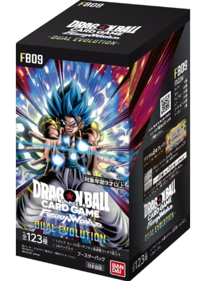 Bandai Dragon Ball Super Card Game Fusion World Booster Pack, DUAL EVOLUTION [FB09] (Box) 24 Packs