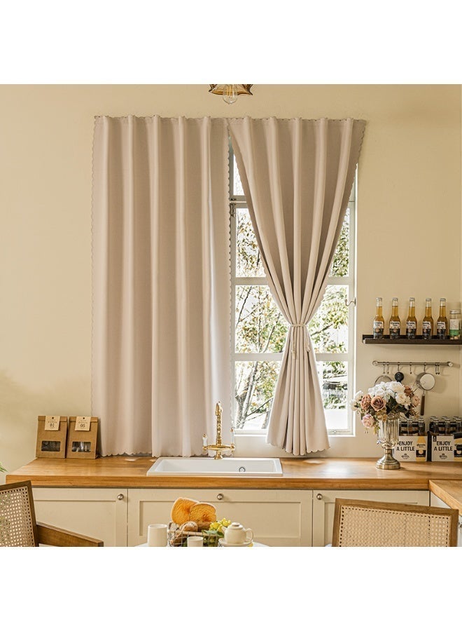 2 pieces of 100% blackout curtains, easy to install with Velcro, no drilling required, suitable for windows of all sizes, ideal for bedrooms, kitchens, living rooms, and more - view 5