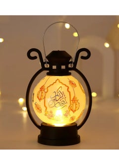 Home Care 1pcs Moroccan Arab Ramadan Wind Light LED Electronic Candle Night Lights, Castle Candle Lamp, Star Moon Wind Lamp, Small Lantern Candle Holder Ornament Islamic Muslim Ramadan And Eid AI-Fitr LED Hanging Lantern For Ramadan Home Party Decoration Assorted Color And Design 2.5X6.5cm  - Image 5