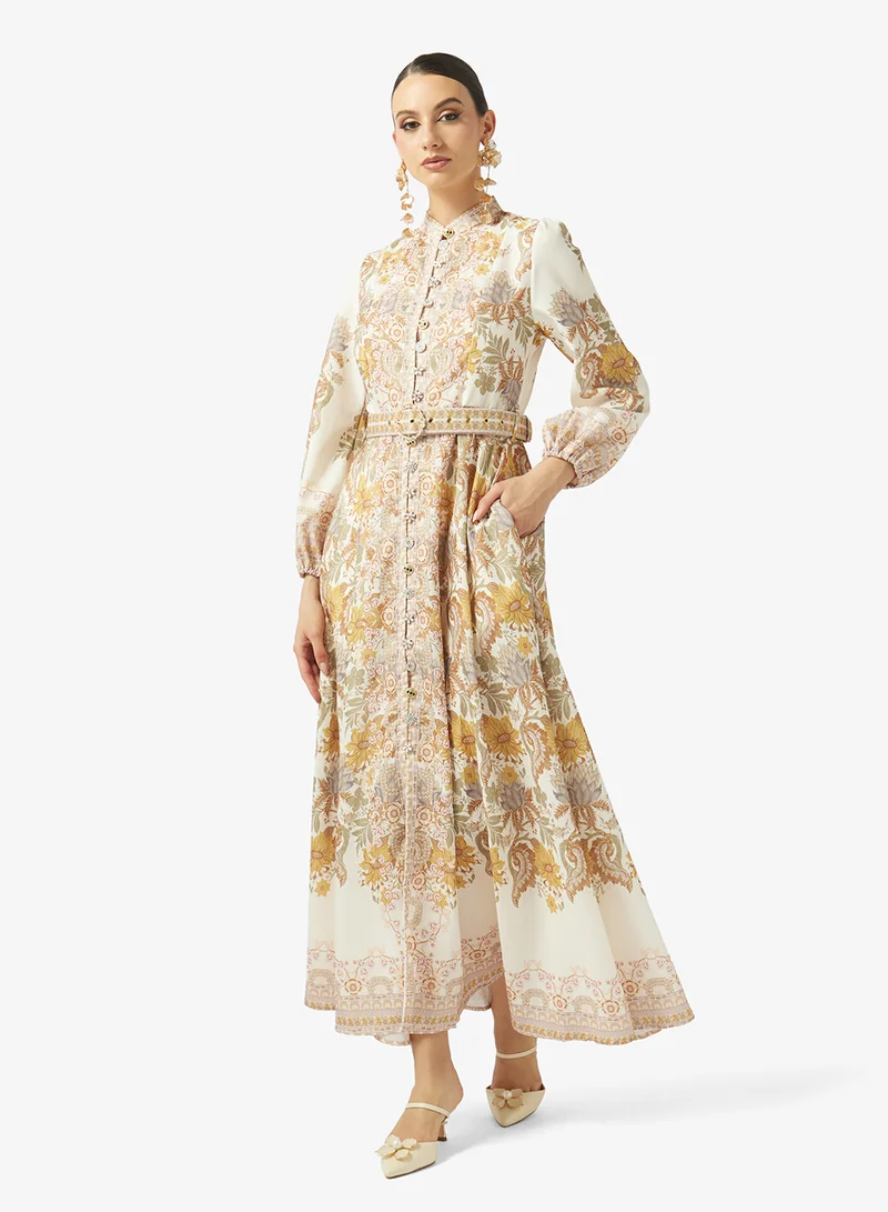 خزانة Abstract Print Dress