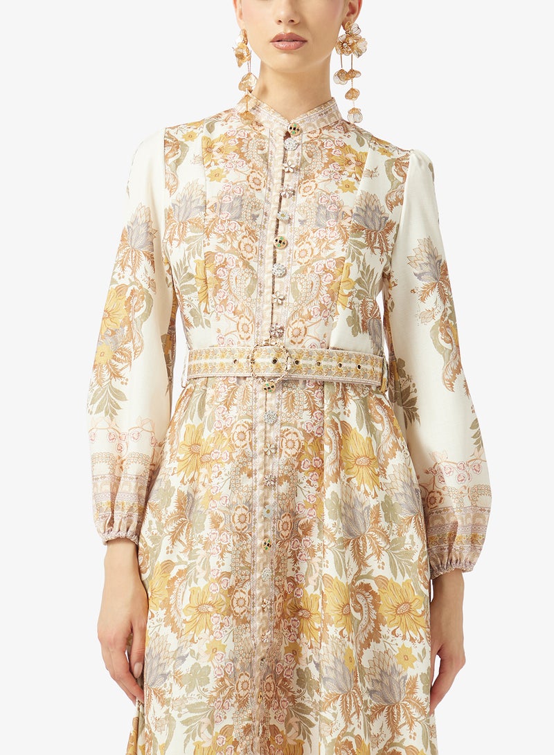 Khizana Abstract Print Dress - Image 3