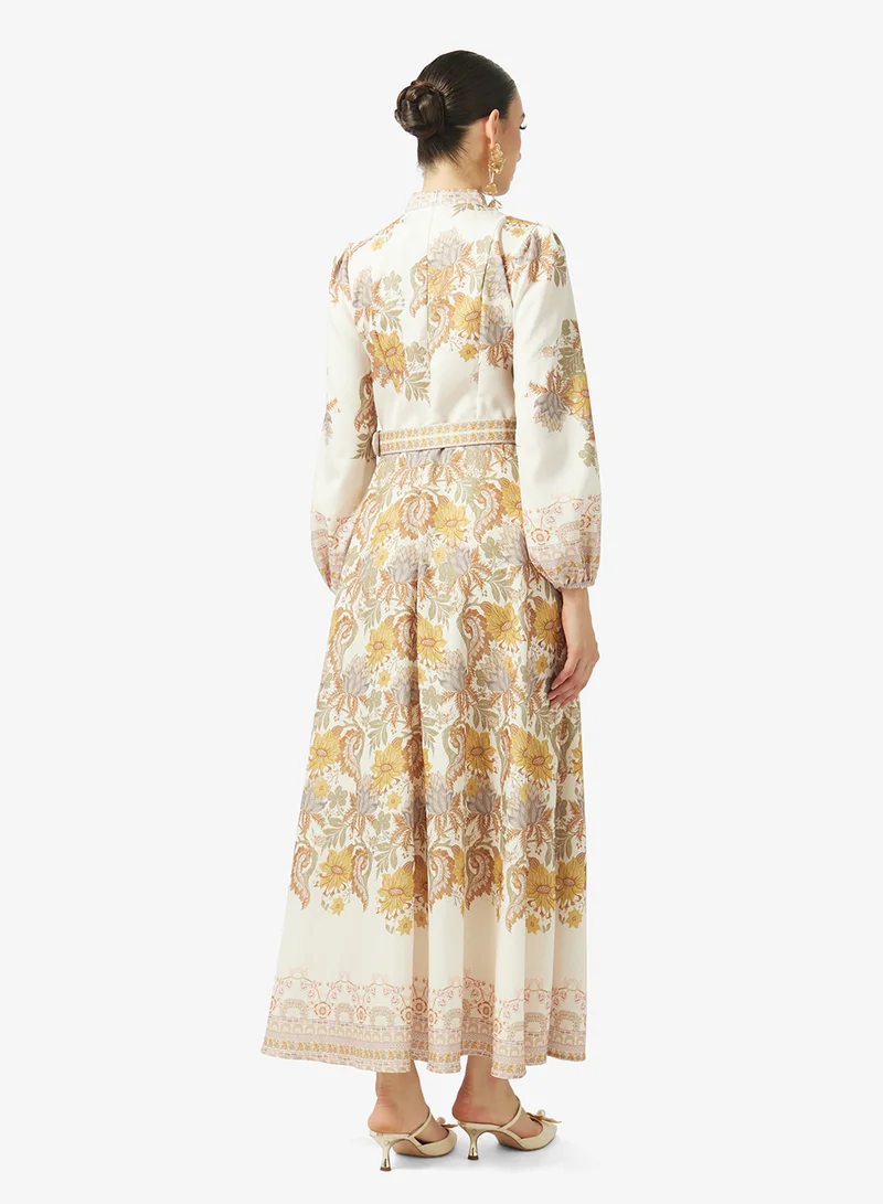 خزانة Abstract Print Dress
