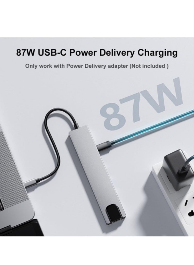 JAJEEK "NEW 8-in-1 USB-C Hub Docking Station – Type-C Hub with HDMI 4K@60Hz, Ethernet & Power Delivery" - Image 4