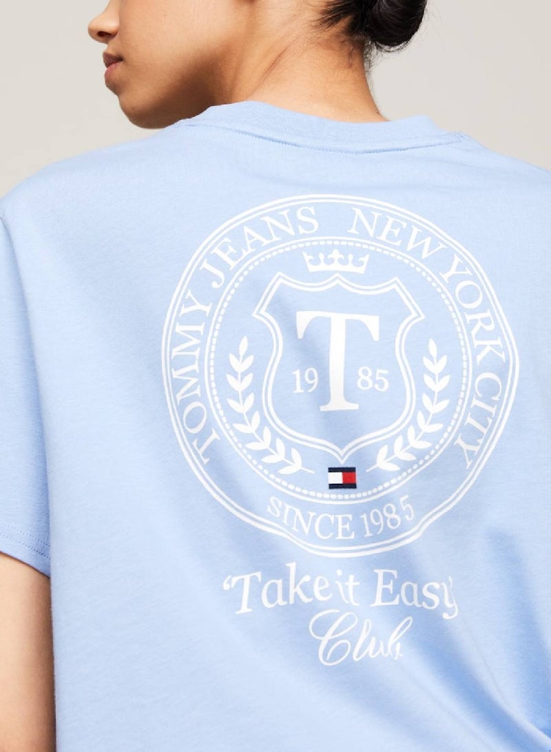TOMMY JEANS Luxe Prep Back Logo Boxy T-Shirt - Image 3