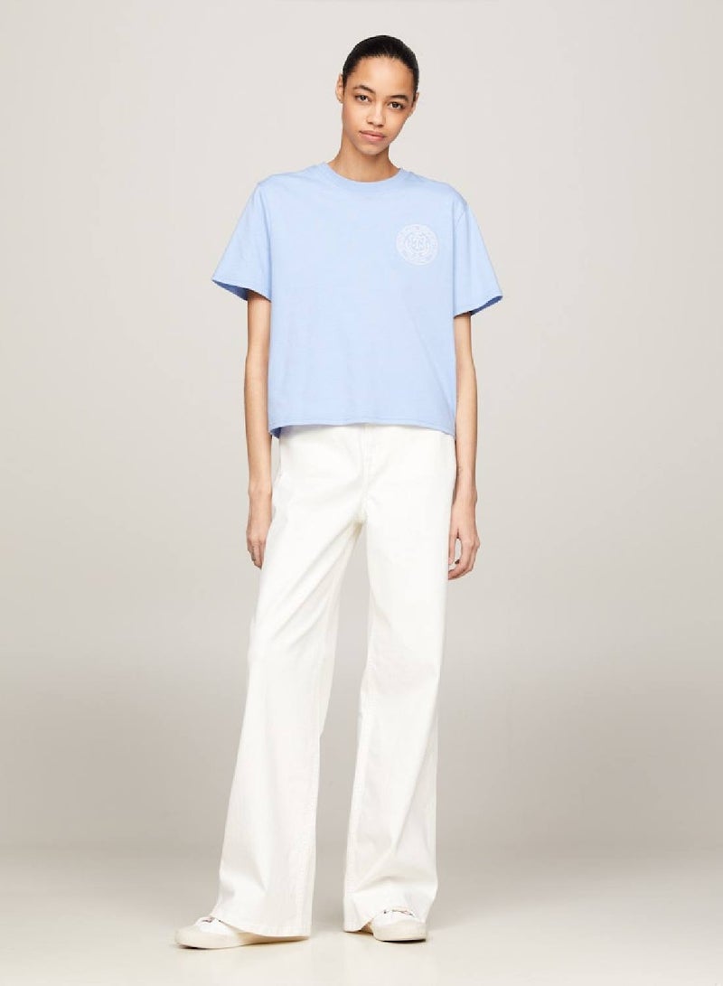 TOMMY JEANS Luxe Prep Back Logo Boxy T-Shirt - Image 4