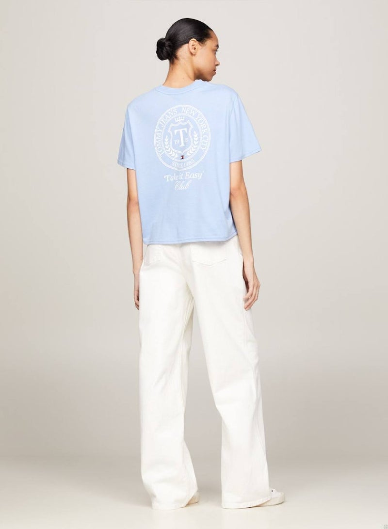 TOMMY JEANS Luxe Prep Back Logo Boxy T-Shirt - Image 2