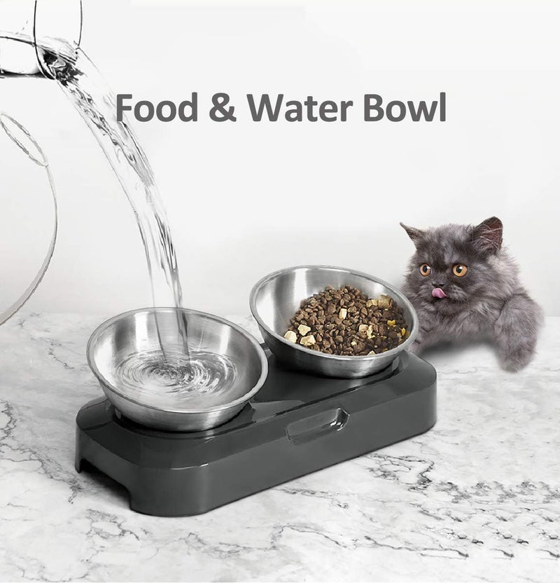 AYADA Stainless Steel Cat Food Bowl, 15-Angle, Ergonomic Design Reduces Vomiting - Image 4
