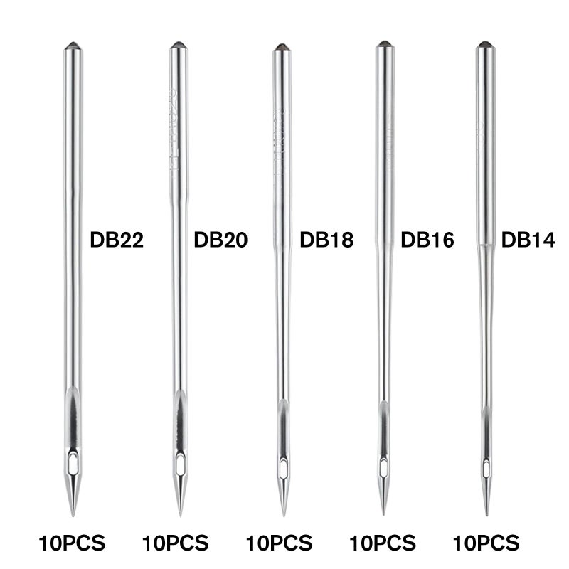Zyghjort Industrial Sewing Machine Needles, 50 Pcs DBX1 Universal Heavy Duty Leather Sewing Machine Needles Compatible with Kind of Home Sewing Machine, Size 14/90, 16/100, 18/110, 20/125, 22/140 - Image 2