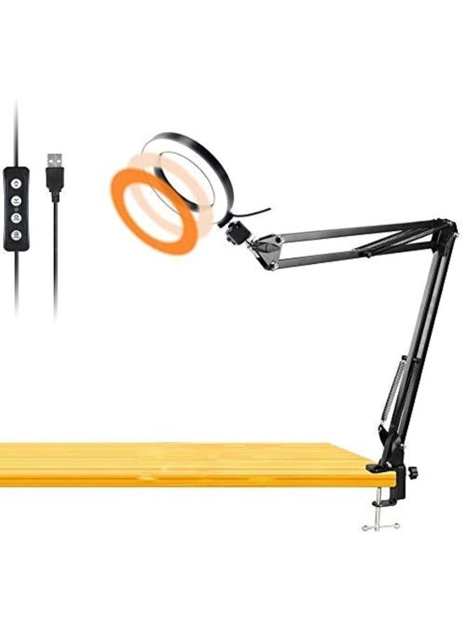 Desk Ring Light with Swivel Clamp Arm - Image 1