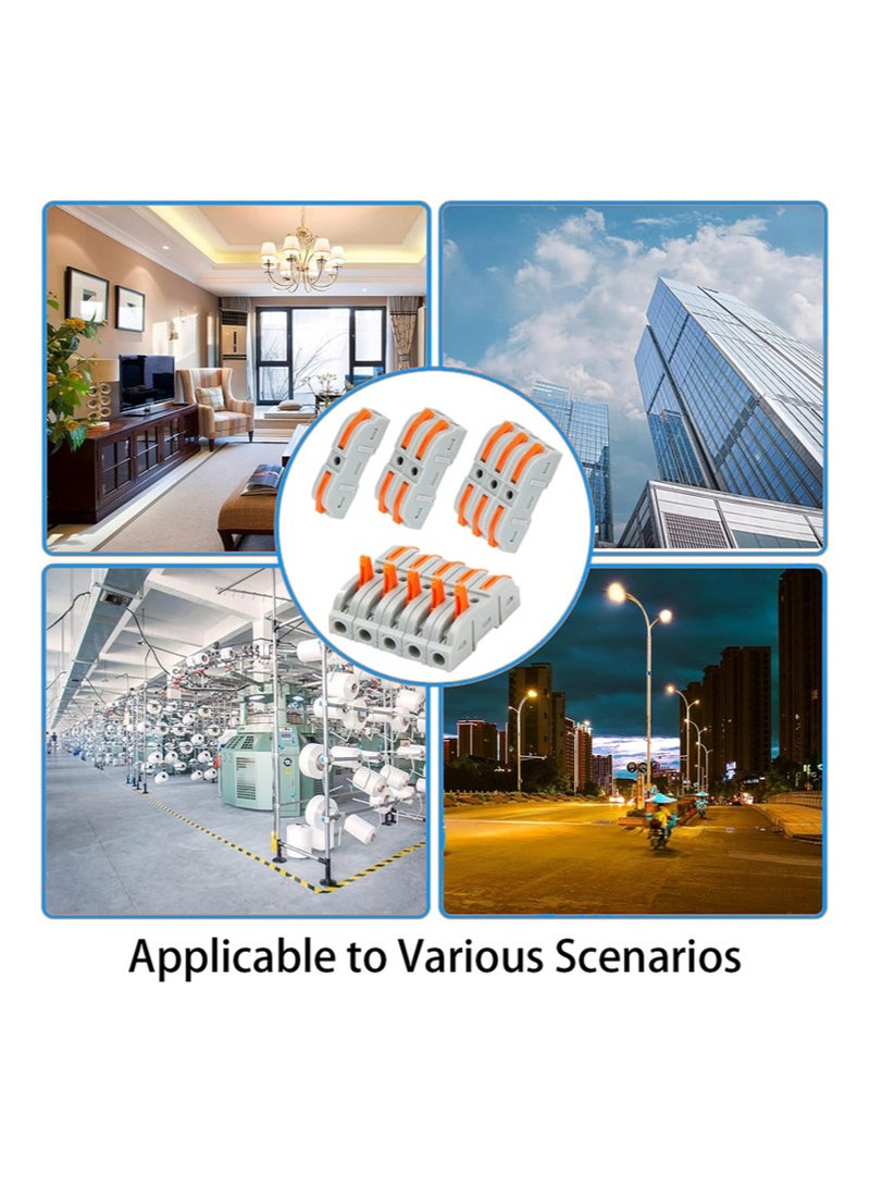 kashemano Quick Lever Wire Connectors 100PC Set Universal Quick Push-in - Image 5