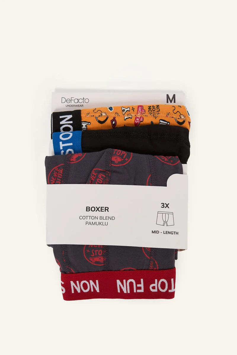 Defacto Regular Fit Printed 3 piece