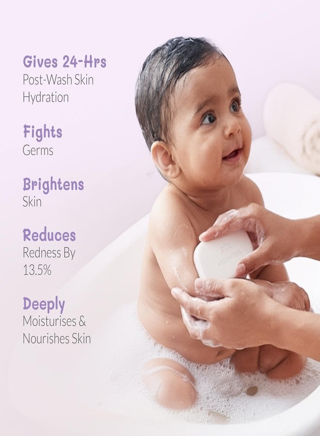 AreoVeda Baby Bathing Bar (100gm*3) | 24Hrs Hydration | Fights Germs | Lab Tested, EWG Verified, Cellularly Proven - Image 3