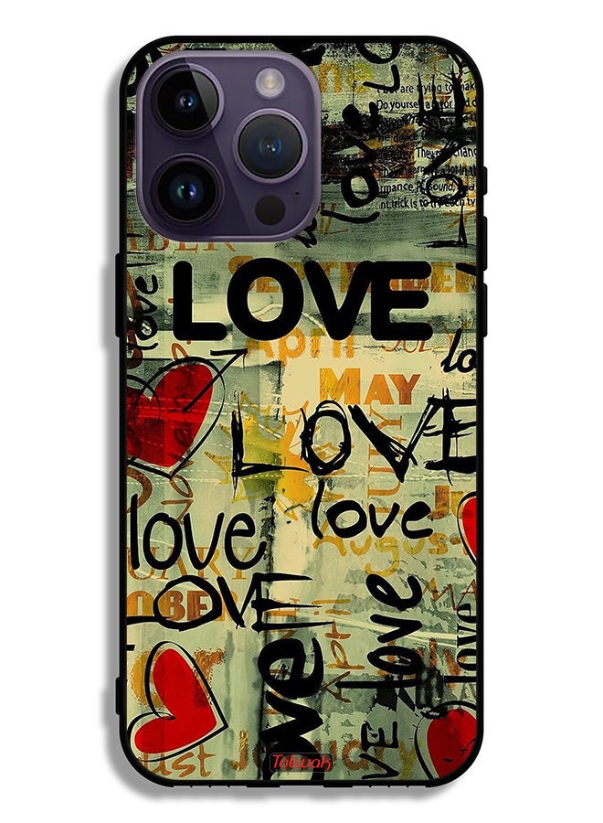 Tolwak Apple iPhone 14 Pro Max Protective Case Love Tags - Image 2