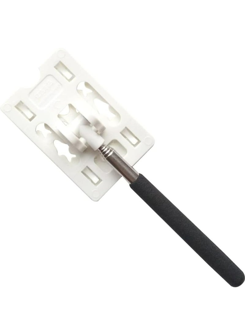 Oasisgalore 1 Pc Telescopic Pole for Garage Parking Aid & Toll Swiping, White ABS, Extendable Reach Stick  - Image 1