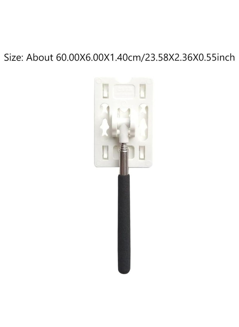 Oasisgalore 1 Pc Telescopic Pole for Garage Parking Aid & Toll Swiping, White ABS, Extendable Reach Stick  - Image 3
