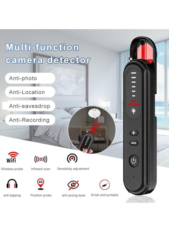 Bug Detector RF Hidden Camera Finder, Anti-Spy Bug Finder, Wireless Signal Detector for GSM GPS Tracker, Camera Listening Devices, Anti-Recording Device for Home Office Travel