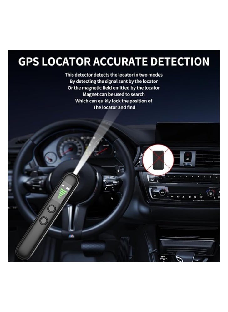 Bug Detector RF Hidden Camera Finder, Anti-Spy Bug Finder, Wireless Signal Detector for GSM GPS Tracker, Camera Listening Devices, Anti-Recording Device for Home Office Travel