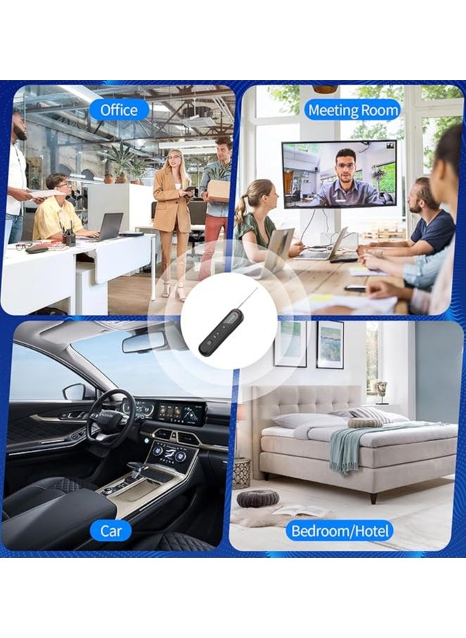 Bug Detector RF Hidden Camera Finder, Anti-Spy Bug Finder, Wireless Signal Detector for GSM GPS Tracker, Camera Listening Devices, Anti-Recording Device for Home Office Travel