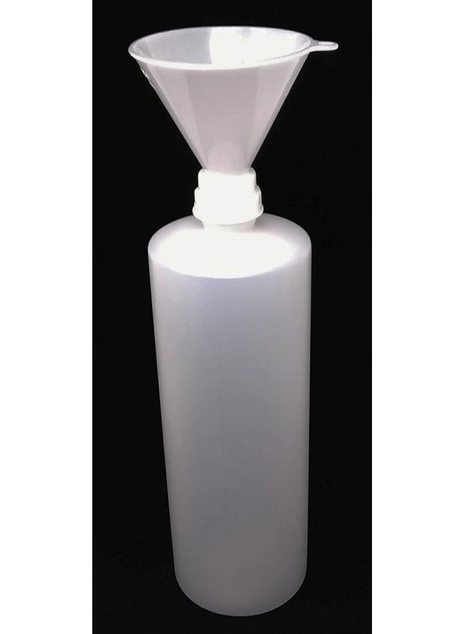 Earth's Essentials Plastic Pump Bottles with Patented Screw On Funnel (Pack of 4,8oz) - Image 2